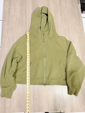 lululemon athletica Olive Green Zip Hoodie